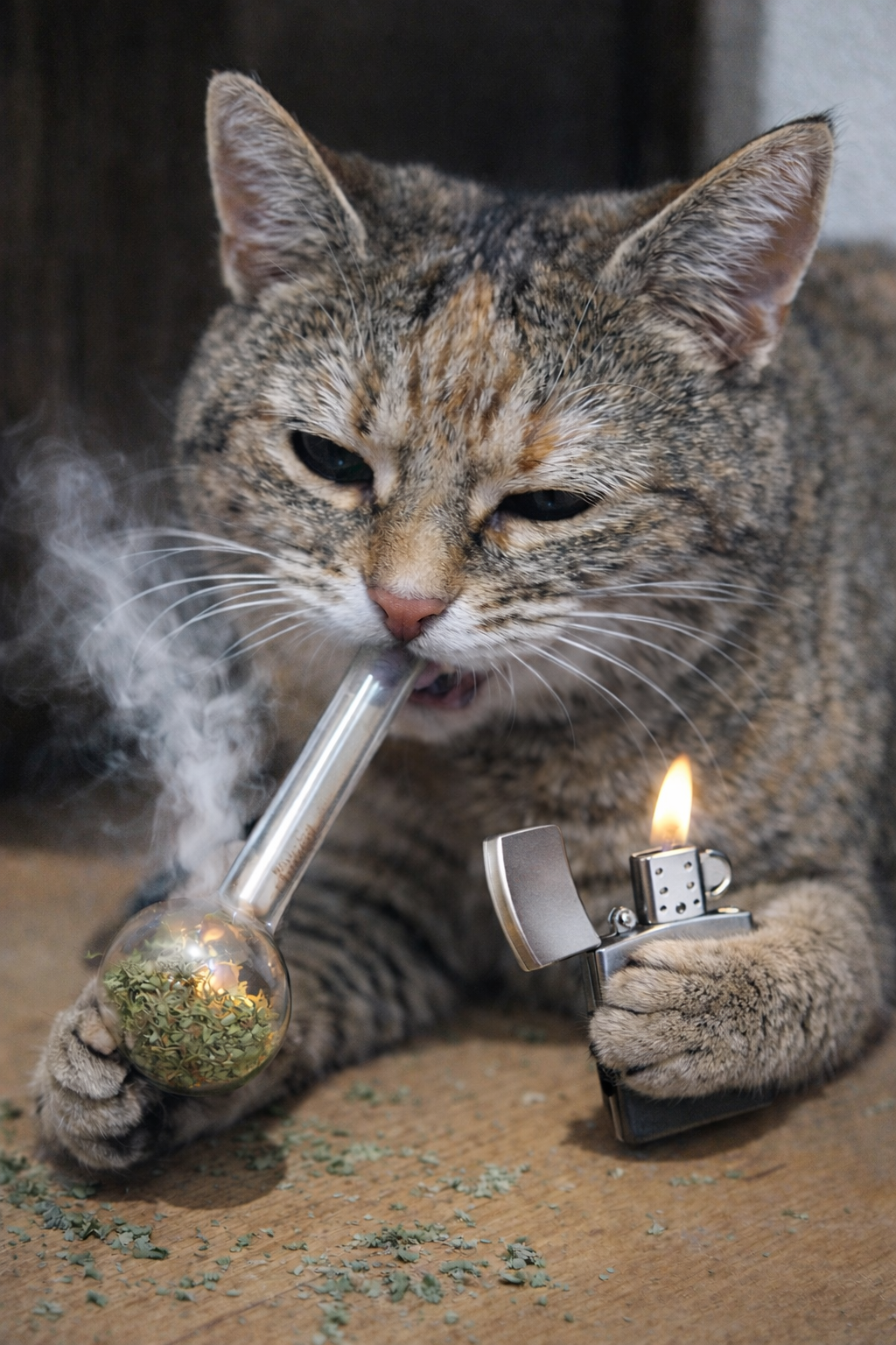 Mila beim Katzengras